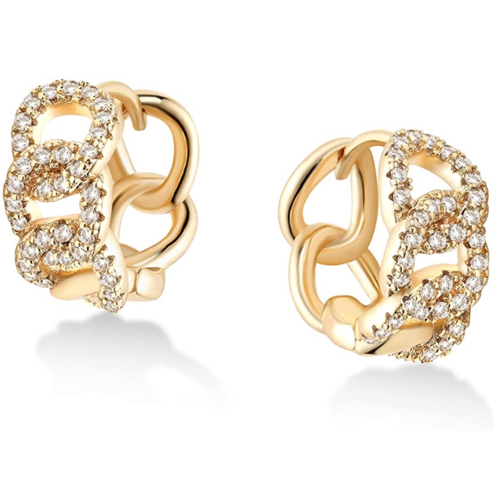 Zirconia Huggie  Earring